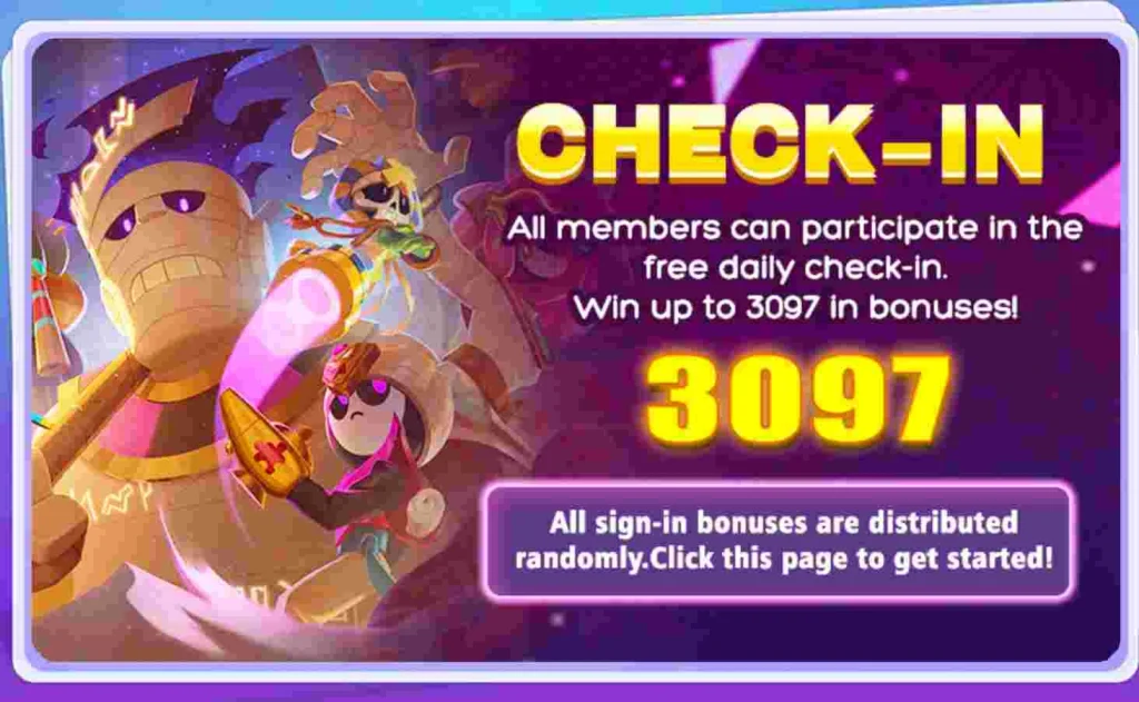 Lucky97 Daily Check-In Bonus